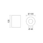 ΧΩΝΕΥΤΟ ΓΥΨΙΝΟ ΟΡΟΦΗΣ GU10 10W - Image 2
