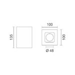 ΧΩΝΕΥΤΟ ΓΥΨΙΝΟ ΟΡΟΦΗΣ GU10 10W - Image 2