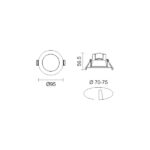 ΧΩΝΕΥΤΑ LED ΟΡΟΦΗΣ SMART 7W CCT RGB - Image 4