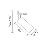 ΣΠΟΤ ΡΑΓΑΣ 1 ΦΑΣΕΙΣ GU10 10W - Image 2