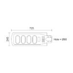 ΗΛΙΑΚΑ ΦΩΤΙΣΤΙΚΑ ΔΡΟΜΟΥ LED 90W 6000K - Image 2