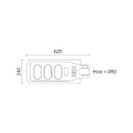 ΗΛΙΑΚΑ ΦΩΤΙΣΤΙΚΑ ΔΡΟΜΟΥ LED 60W 6000K - Image 2
