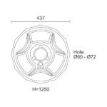 ΗΛΙΑΚΟ ΦΩΤΙΣΤΙΚΟ ΠΛΑΤΕΙΑΣ LED 150W 6000K - Image 2