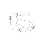 ΣΠΟΤ ΡΑΓΑΣ 3 ΦΑΣΕΙΣ LED CCT 20W 3000K | 4000K | 6000K - Image 2