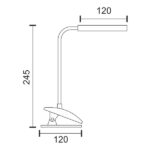 ΦΩΤΙΣΤΙΚΟ ΓΡΑΦΕΙΟΥ LED ΦΟΡΤΙΖΟΜΕΝΟ 2W 4000Κ - Image 2