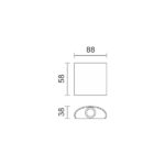 ΑΠΛΙΚΑ LED ΕΞΩΤΕΡΙΚΟΥ ΧΩΡΟΥ 2X1W 3000K - Image 2