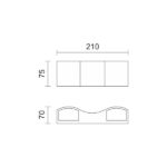 ΑΠΛΙΚΑ LED ΕΞΩΤΕΡΙΚΟΥ ΧΩΡΟΥ 2X5W 3000K - Image 2