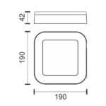 ΑΠΛΙΚΕΣ ΕΞΩΤΕΡΙΚΟΥ ΧΩΡΟΥ LED 15W 3000K - Image 2