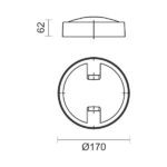 ΑΠΛΙΚΕΣ ΕΞΩΤΕΡΙΚΟΥ ΧΩΡΟΥ LED 12W 3000K - Image 2