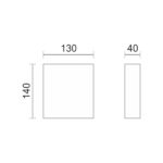 ΑΠΛΙΚΑ LED ΕΞΩΤΕΡΙΚΟΥ ΧΩΡΟΥ 6W 3000K - Image 2