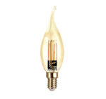 LED ΛΑΜΠΑ COG ΚΕΡΑΚΙ ΜΕ ΜΥΤΗ Ε14 4W ΜΕΛΙ 2200K - 13-14064002