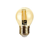 LED ΛΑΜΠΑ COG ΣΦΑΙΡΙΚΟ Ε27 4W 230V ΜΕΛΙ 2200K - 13-2716400