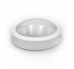 LED ΠΛΑΦΟΝIΕΡΑ PC ΣΤΡΟΓΓΥΛΗ Φ170mm 8W 3000Κ IP65 ΛΕΥΚΗ - 3-917080 - Image 2