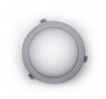 LED ΧΕΛΩΝΑ PC ΣΤΡΟΓΓΥΛΗ Φ172mm 6W 4000K IP54 ΓΚΡΙ - 21-10661 - Image 2