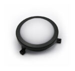 LED ΧΕΛΩΝΑ PC ΣΤΡΟΓΓΥΛΗ Φ172mm 6W 4000K IP54 ΜΑΥΡΗ - 21-10611 - Image 2