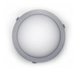 LED ΧΕΛΩΝΑ PC ΣΤΡΟΓΓΥΛΗ Φ210mm 12W 4000K IP54 ΓΚΡΙ - 21-101261 - Image 2