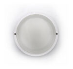 LED ΠΛΑΦΟΝΙΕΡΑ PC ΣΤΡΟΓΓΥΛΗ Φ170mm 12W 4000K IP54 ΛΕΥΚΗ - 21-1701210 - Image 2