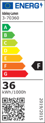 ΠΡΟΒΟΛΕΑΣ LED ΙΣΧΥΟΣ ΕΠΙΜΗΚΗΣ 1Μ 36W 10°ΨΥΧΡΟ IP65 ΓΡΑΦΙΤΗΣ - 3-70360 - Image 2