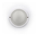 LED ΠΛΑΦΟΝΙΕΡΑ PC ΣΤΡΟΓΓΥΛΗ Φ140mm 8W 4000K IP54 ΛΕΥΚH - 21-1400810 - Image 2