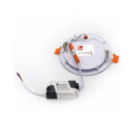 LED ΦΩΤΙΣΤΙΚΟ ΨΕΥΔΟΡΟΦΗΣ ΑΛΟΥΜΙΝΙΟΥ ΣΤΡΟΓΓΥΛΟ 6W 6300K 120° ΛΕΥΚΟ - 21-06100 - Image 2