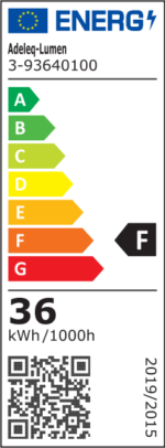 LED ΦΩΤ.ΚΟΥΖΙΝΑΣ/ΛΟΥΤΡΟΥ PC ΜΕ ΔΙΑΚΟΠΤΗ 120cm 36W ΙΡ40 3000K ΛΕΥΚO - 3-93640100 - Image 2