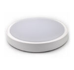 LED ΠΛΑΦΟΝΙΕΡΑ PC ΣΤΡΟΓΓΥΛΗ Φ360mm 28W 4000K IP65 ΛΕΥΚH - 21-02810 - Image 2