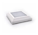 LED ΦΩΤΙΣΤΙΚΟ PC ΕΠΙΤΟIXO ΤΕΤΡΑΓΩΝΟ D125mm 4W 3000K IP65 ΛΕΥΚΟ - 3-9700 - Image 2