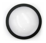 LED ΠΛΑΦΟΝΙΕΡΑ PC ΣΤΡΟΓΓΥΛΗ Φ230mm 18W 4000K IP65 ΜΑΥΡΗ - 21-230181 - Image 2