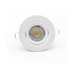 LED ΣΠΟΤ ΨΕΥΔΟΡΟΦΗΣ ΚΙΝΗΤΟ ΣΤΡΟΓΓΥΛΟ 7W 3000K 38° ΛΕΥΚΟ - 21-071000 - Image 3
