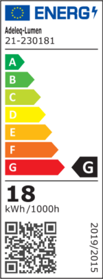 LED ΠΛΑΦΟΝΙΕΡΑ PC ΣΤΡΟΓΓΥΛΗ Φ230mm 18W 4000K IP65 ΜΑΥΡΗ - 21-230181 - Image 5