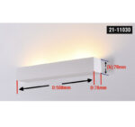 ΑΠΛΙΚΑ ΓΥΨΙΝΗ ΟΡΘΟΓΩΝΙΑ ΝΤΟΥΙ 3xG9 max 25W 508*70(h) - 21-11030 - Image 2