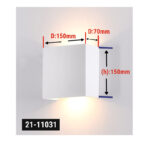 ΣΠΟΤ ΓΥΨΙΝΟ ΟΡΘΟΓΩΝΙΟ UP DOWN G9 max25W 150*70*150(h) - 21-11031 - Image 2