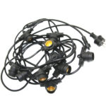 ΓΙΡΛΑΝΤΑ ΕΠΕΚΤΕΙΝΟΜΕΝΗ 10 ΝΤΟΥΙ Ε27 10μ 2x0,75mm² IP44 ΜΑΥΡΗ - 15-2075100