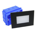 LED ΦΩΤΙΣΤΙΚΟ ΑΛΟΥΜΙΝΙΟΥ ΧΩΝΕΥΤΟ 4W 230V CCT ΓΥΑΛΙ ΜΑΥΡΟ - 3-90051