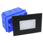 LED ΦΩΤΙΣΤΙΚΟ ΑΛΟΥΜΙΝΙΟΥ ΧΩΝΕΥΤΟ 4W 230V CCT ΓΥΑΛΙ ΜΑΥΡΟ - 3-90051