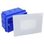 LED ΦΩΤΙΣΤΙΚΟ ΑΛΟΥΜΙΝΙΟΥ ΧΩΝΕΥΤΟ 4W 230V CCT ΓΥΑΛΙ ΛΕΥΚΟ - 3-90050