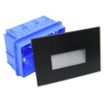 LED ΦΩΤ.ΑΛΟΥΜ.ΧΩΝΕΥΤ.ΕΜΜΕΣΟΥ ΦΩΤΙΣΜΟΥ 4W CCT ΑΜΜΟΒΟΛΗ ΓΥΑΛΙ ΜΑΥΡΟ - 3-91051