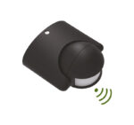 ΑΝΙΧΝΕΥΤΗΣ ΚΙΝΗΣΗΣ ΤΟΙΧΟΥ ΣΦΑΙΡΙΚΟΣ ΥΠΕΡΥΘΡΩΝ 180° 8A ΜΑΥΡΟΣ - 10-321 - Image 2