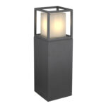 ΚΟΛΩΝΑ ΑΛΟΥΜΙΝΙΟΥ ΤΕΤΡΑΓΩΝΗ D150X150mm h50cm ΝΤΟΥΙ Ε27 ΓΡΑΦΙΤΗΣ - 9-731