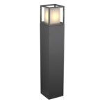 ΚΟΛΩΝΑ ΑΛΟΥΜΙΝΙΟΥ ΤΕΤΡΑΓΩΝΗ D150X150mm h80cm ΝΤΟΥΙ Ε27 ΓΡΑΦΙΤΗΣ - 9-741