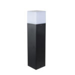 ΚΟΛΩΝΑ ΑΛΟΥΜΙΝΙΟΥ ΤΕΤΡΑΓΩΝΗ D80X80mm h25cm ΝΤΟΥΙ Ε27 ΓΡΑΦΙΤΗΣ - 9-701