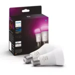 KIT 2 Λαμπτήρων E27 9W Philips Hue White and Colour Ambiance