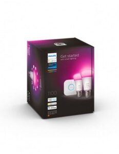 Σετ 2 Λάμπες LED 9W RGB & Ambiance White E27 & Bridge Hue Philips - Image 2