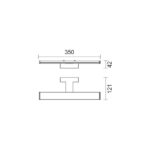 ΛΟΥΤΡΟΥ LED ΘΗΚΗ 6W IP44 ΜΑΥΡΟ - Image 2