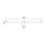 ΛΟΥΤΡΟΥ ΤΡΙΓΩΝΟ 20W IP44 3000K - Image 2