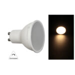 LED ΛΑΜΠΑ GU10 5W 230V 105° ΝΤΙΜΑΡΙΖΟΜΕΝΗ ΘΕΡΜΟ 3000Κ - 13-10295009