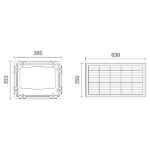 ΗΛΙΑΚΟΣ ΠΡΟΒΟΛΕΑΣ LED ΜΕ ΤΗΛΕΧΕΙΡΙΣΤΗΡΙΟ 500W 6000K - Image 3