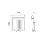 ΗΛΙΑΚΟΣ ΠΡΟΒΟΛΕΑΣ LED ΜΕ ΑΙΣΘΗΤΗΡΑ PIR 8W 6000K - Image 3