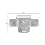 ΗΛΙΑΚΟΣ ΠΡΟΒΟΛΕΑΣ LED ΜΕ ΑΙΣΘΗΤΗΡΑ PIR 8W [ 3000K | 4500K | 6500K ] - Image 3