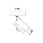 ΣΠΟΤ ΡΑΓΑΣ 18W  3000Κ - Image 2